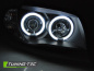 Preview: CCFL Angel Eyes Scheinwerfer für BMW 1er E81, E82, E87, E88 04-11 schwarz